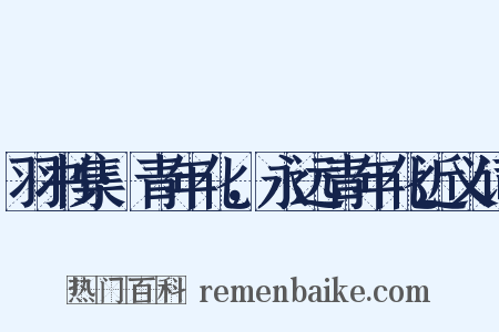 羽书集·青年化，永远青年化近义词是什么意思的图片